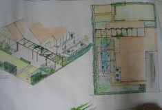 ontwerptekening voor een tuin in Heukelum