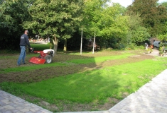 Voorbereiding nieuw gazon in Vianen